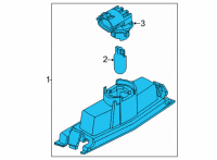 OEM 2020 Toyota Yaris License Lamp Diagram - 81270-WB007