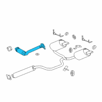 OEM Buick LaCrosse Converter & Pipe Diagram - 15848640