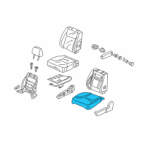 OEM 2004 Honda CR-V Pad Assembly, Right Front Seat Cushion Diagram - 81132-S9A-A01