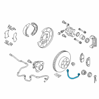 OEM 2017 Nissan Armada Hose Assembly-Brake, Rear Diagram - 46211-1LA3A