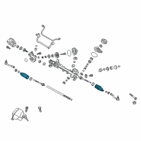 OEM Hyundai Sonata Bellows-Steering Gear Box Diagram - 56528-C1000