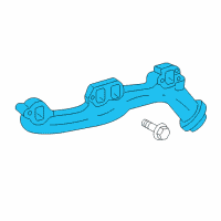 OEM Jeep Exhaust Manifold Diagram - 53013858AD