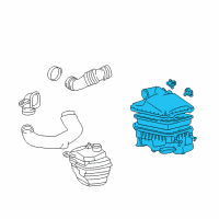 OEM 2000 Toyota Corolla Air Cleaner Assembly Diagram - 22020-0D010