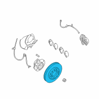 OEM 2006 Kia Sedona Disc-Front Wheel Brake Diagram - 517124D500