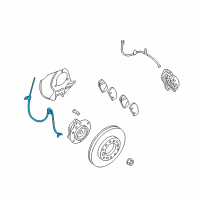 OEM 2009 Kia Sedona Sensor Assembly-Abs Front Wheel Diagram - 956704D100