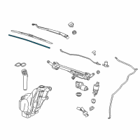 OEM 2010 Chevrolet Camaro Wiper Blade Insert Diagram - 92212324