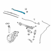 OEM 2018 Chevrolet Impala Wiper Arm Diagram - 22744376