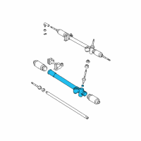 OEM 1996 Toyota Tacoma Housing Sub-Assy, Steering Rack Diagram - 45501-35010