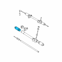 OEM Toyota Tacoma Inner Tie Rod Boot Diagram - 45535-35020