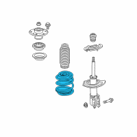 OEM Chevrolet Equinox Coil Spring Diagram - 20827104