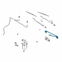 OEM 2004 Kia Rio Link Assembly-FWIPER Diagram - 0K30A67360B