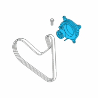 OEM 2021 Toyota GR Supra Serpentine Tensioner Diagram - 16620-WAA01