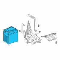 OEM 2011 Lexus HS250h TRUESTART Battery Diagram - 00544-25060-550