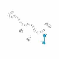 OEM Infiniti G37 Rod-Connecting, Rear Stabilizer Diagram - 54618-EG03A