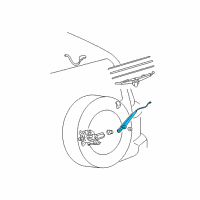 OEM 2012 Toyota FJ Cruiser Rear Arm Diagram - 85241-35051