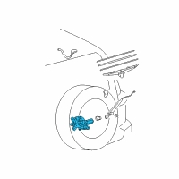 OEM 2009 Toyota FJ Cruiser Rear Motor Diagram - 85130-35091