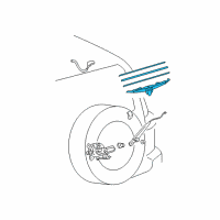 OEM 2007 Toyota FJ Cruiser Rear Blade Diagram - 85242-35040