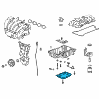 OEM Cadillac ATS Lower Oil Pan Diagram - 12642187