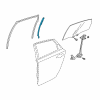 OEM 2018 Honda Accord SASH, R. RR.RR. DOOR (LOWER) Diagram - 72731-TVA-A11