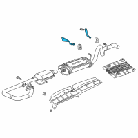 OEM 1997 Jeep Wrangler Hanger-MUFFLER Diagram - 52019408