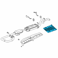 OEM 2002 Jeep Wrangler Shield-MUFFLER Diagram - 55176205