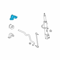 OEM 2006 Toyota Highlander Stabilizer Bar Upper Bracket Diagram - 48824-0E010