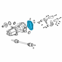 OEM 2009 Mercury Sable Differential Assembly Cover Diagram - 7E5Z-4033-A