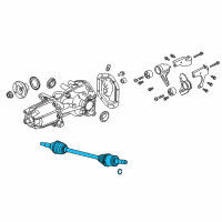 OEM 2012 Ford Edge Axle Assembly Diagram - BT4Z-4K138-A