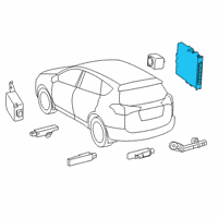 OEM Toyota RAV4 Control Module Diagram - 899H0-0R100