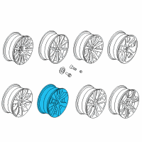 OEM 2014 BMW 535i xDrive Light Alloy Rim Diagram - 36-11-6-790-177