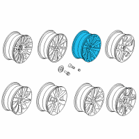 OEM 2016 BMW 550i Light Alloy Rim Diagram - 36-11-6-790-173