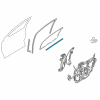 OEM Ford Freestyle Belt Weatherstrip Diagram - 5F9Z-7421456-AB