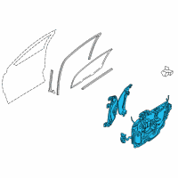 OEM Ford Freestyle Window Regulator Diagram - 7F9Z74203A28AC