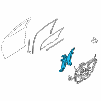 OEM Ford Freestyle Regulator Diagram - 7F9Z-7423209-A