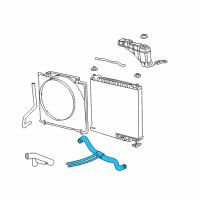 OEM Ford Excursion Lower Hose Diagram - 1C3Z-8286-CA