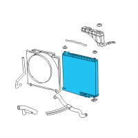 OEM Ford F-250 Super Duty Radiator Assembly Diagram - 4C3Z-8005-EB