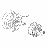 OEM 2022 Honda Accord 19-Inch Chrome-Finish Alloy Wheel Diagram - 08W19-TVA-101