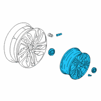 OEM 2021 Honda Accord W-WHEEL (19X8 1/2J) Diagram - 42800-TVA-AG0