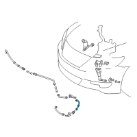 OEM 2011 Lexus LS600h Hose, Headlamp Cleaner, No.2 Diagram - 85276-50020