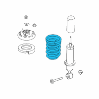 OEM Lincoln Coil Spring Diagram - EL1Z-5560-A