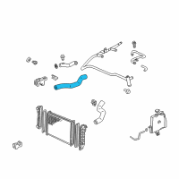 OEM 1998 Oldsmobile Intrigue Upper Hose Diagram - 10421339