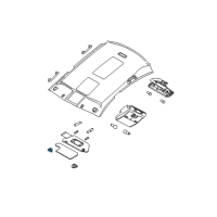 OEM Nissan Maxima Holder SUNVISOR Diagram - 96409-ZA301