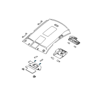 OEM 2006 Nissan Maxima Bulb - Vanity Mirror Diagram - 96415-7Y000