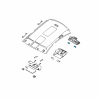 OEM 2005 Nissan Maxima Bulb Diagram - 26282-7Y000