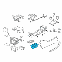 OEM 2015 Honda Accord Cup Holde (Graphite Black) Diagram - 77296-T2F-A01ZA