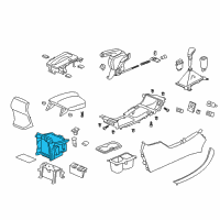 OEM Honda Accord Box Console*NH167L* Diagram - 83451-T2F-A01ZA