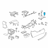 OEM 2015 Honda Accord Knob Comp, Change Diagram - 54102-T2A-L01ZB