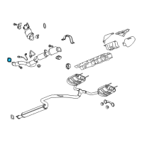 OEM 2015 Cadillac XTS Front Pipe Gasket Diagram - 22803477