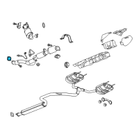 OEM Cadillac XTS Front Pipe Gasket Diagram - 22803477