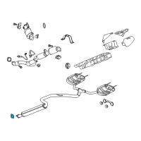OEM 2015 Cadillac XTS Muffler & Pipe Gasket Diagram - 22803466